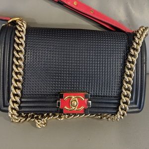Chanel boy bag gold hardware